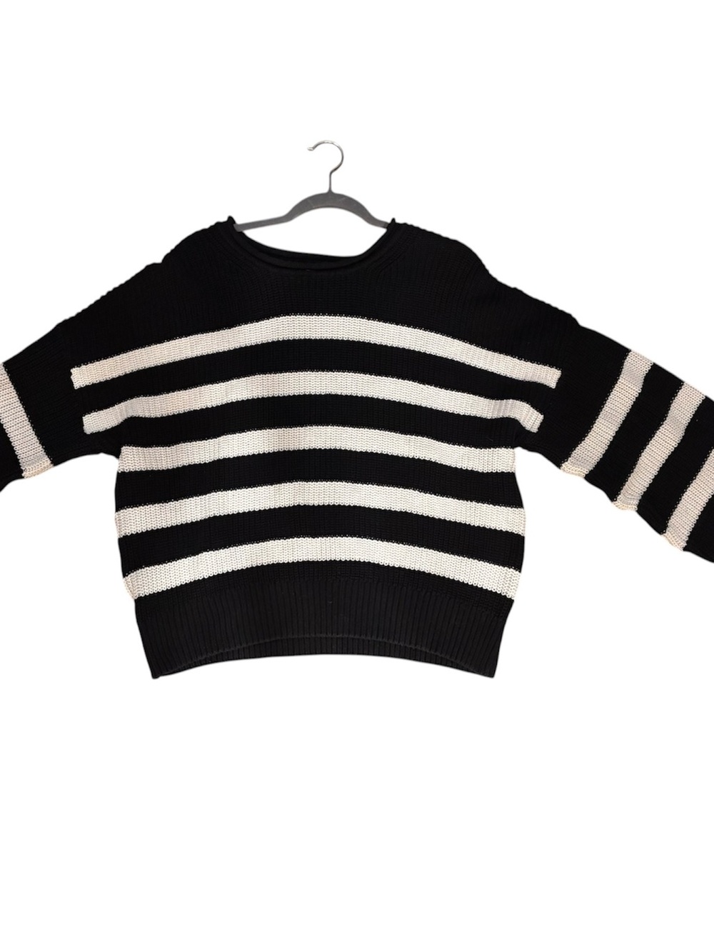 Gap Black & White Striped Women's Sweater